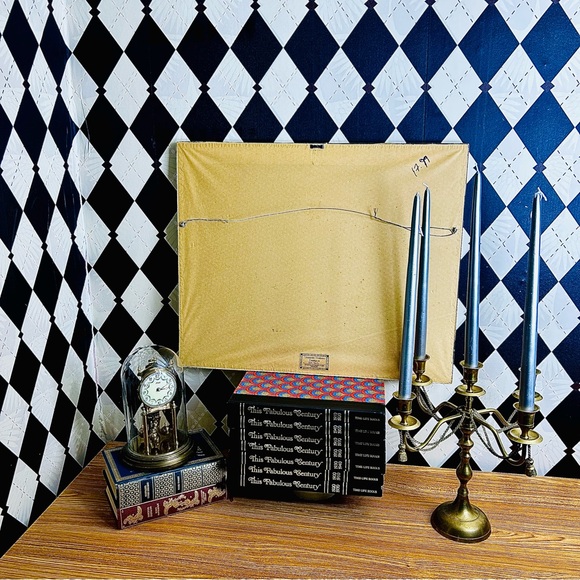 Folk Art British by Anna Pugh “Peggety and Mrs Chicky” Large Scale 23” Framed - Picture 12 of 17